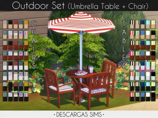 Maxis Match Outdoor Set - The Sims 4 Custom Content