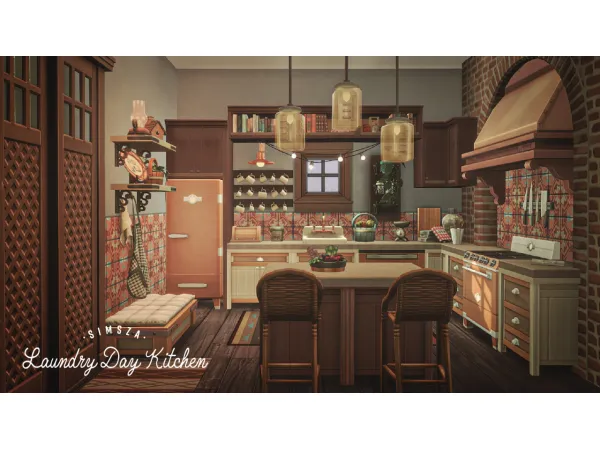 Maxis Match Laundry Day Kitchen - The Sims 4 Custom Content