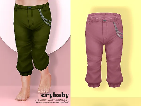 Mix crybaby flashback pants (trillyke) toddler f - The Sims 4 Custom Content