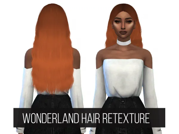 Alpha Wonderland Hair Recolor - The Sims 4 Custom Content