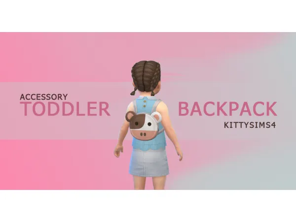 Maxis Match Accessory Toddler Backpack by KittySims4 - The Sims 4 Custom Content