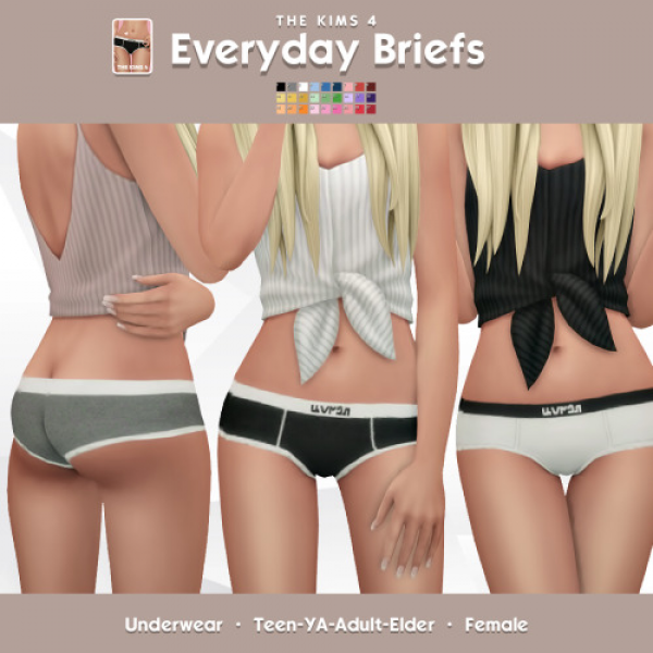 Maxis Match Everyday Briefs by simsfinds - The Sims 4 Custom Content