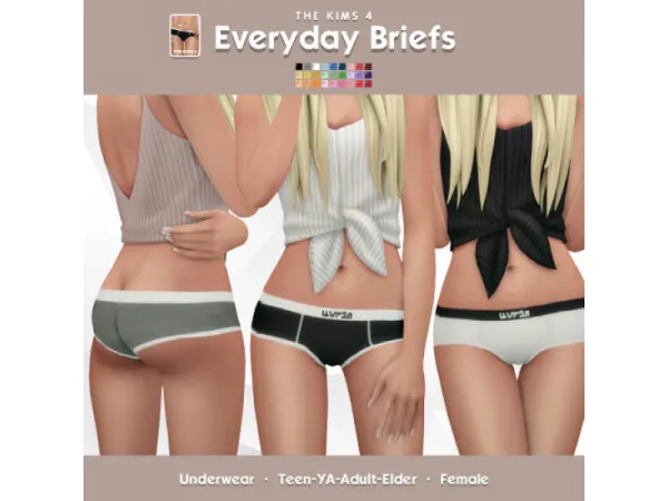 Maxis Match Everyday Briefs by The Kims 4 by The Kims 4 - The Sims 4 Custom Content