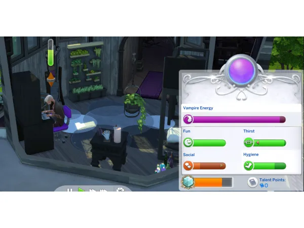Alpha Witchy Silver Spellcaster UI by KingWitch - The Sims 4 Custom Content
