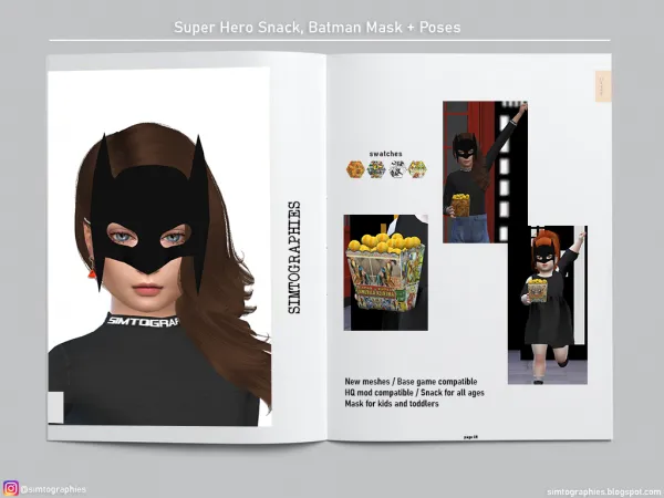 Alpha Super Hero Party Pack Part 2 by simtographies - The Sims 4 Custom Content