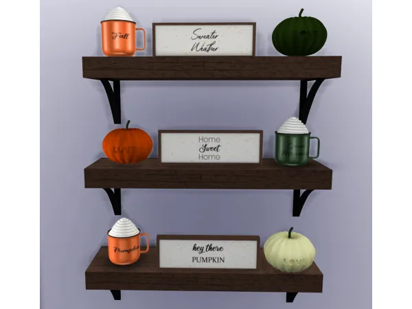 Mix Fall Clutter - The Sims 4 Custom Content