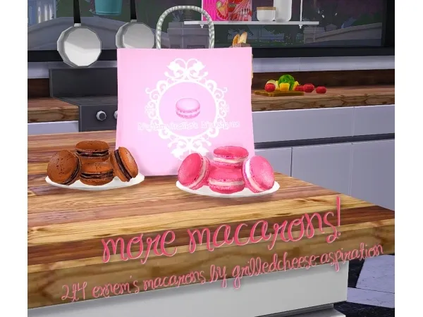 Alpha More Macarons 3 - The Sims 4 Custom Content