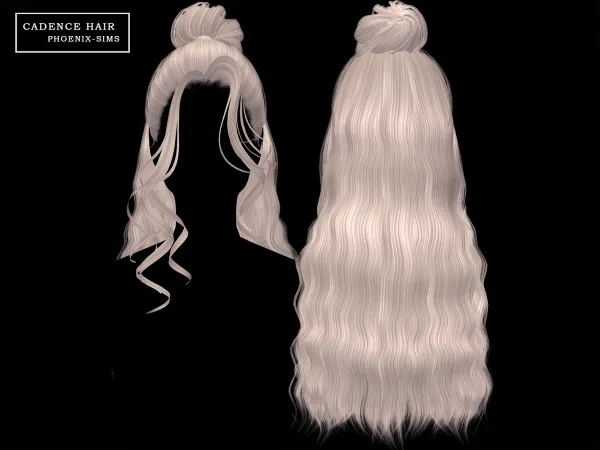 Alpha Cadence Hair - The Sims 4 Custom Content