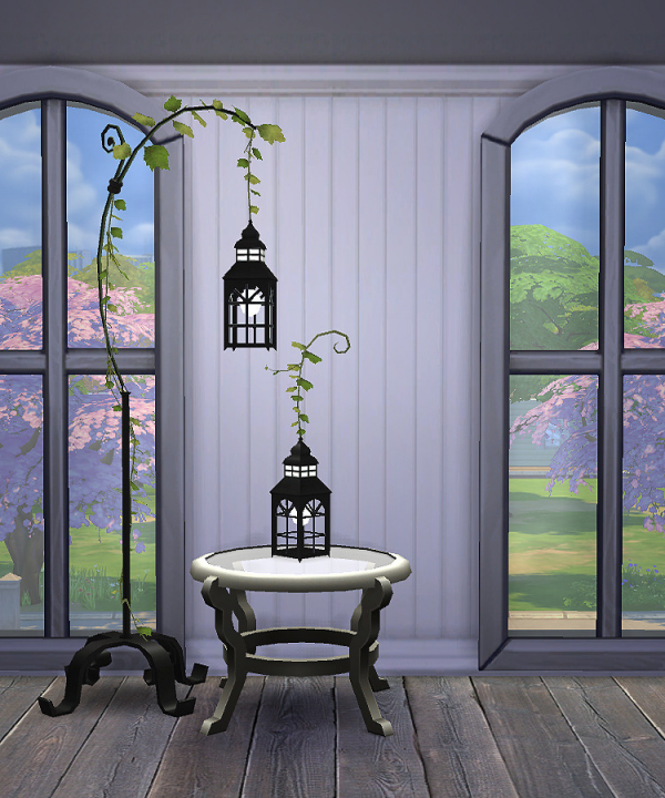 Alpha Leafy Lamp Set by simsfinds - The Sims 4 Custom Content