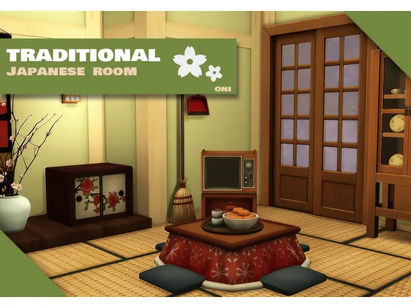 Maxis Match Traditional Japanese Room - The Sims 4 Custom Content