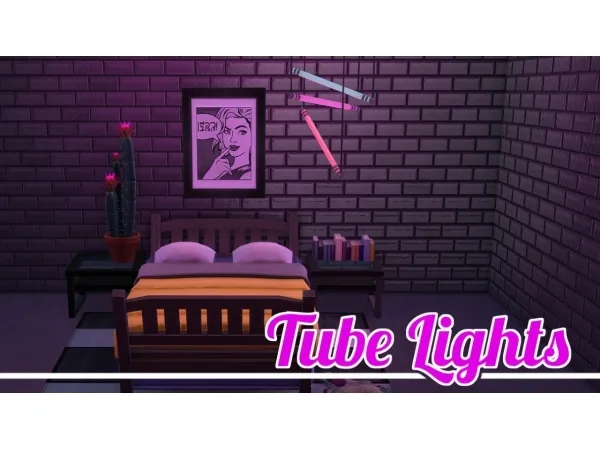 Maxis Match Joolster Tube Lights - The Sims 4 Custom Content
