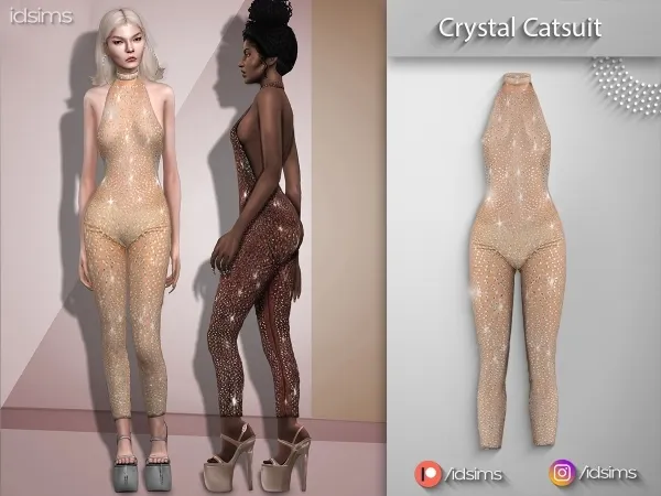 Alpha Crystal Catsuit - The Sims 4 Custom Content
