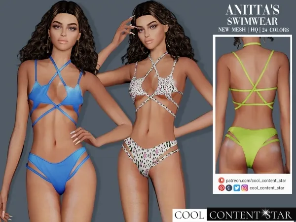 Alpha Anitta's Swimwear - The Sims 4 Custom Content