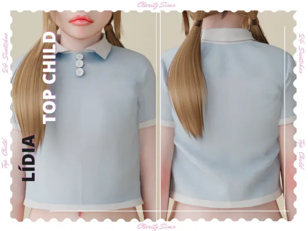 Alpha Lídia Top Child - The Sims 4 Custom Content