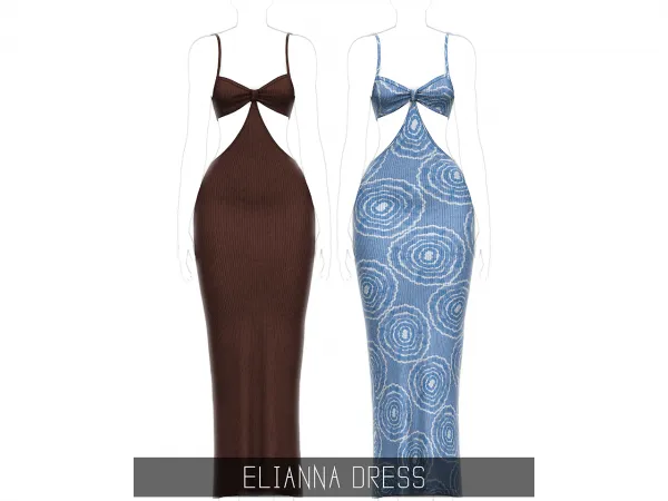 Alpha ELIANNA DRESS - The Sims 4 Custom Content