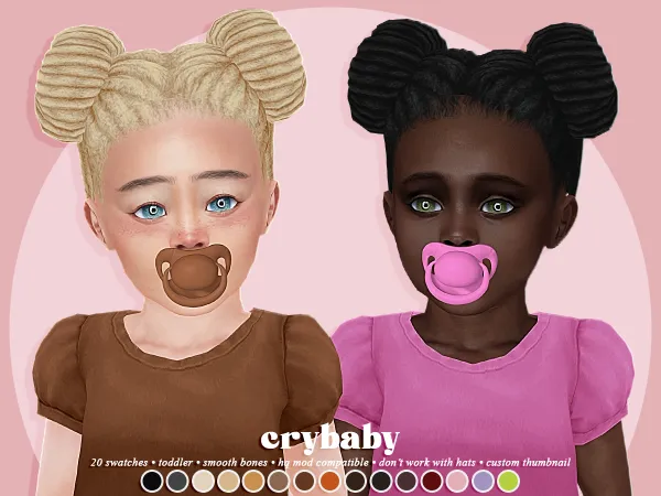 Maxis Match crybaby arabella hair (ah00b) toddler f - The Sims 4 Custom Content
