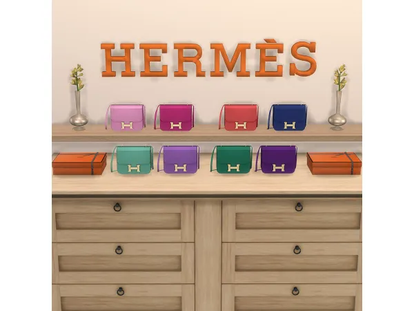 Alpha Hermès Constance Bag Vol2 by PlatinumLuxeSims - The Sims 4 Custom Content