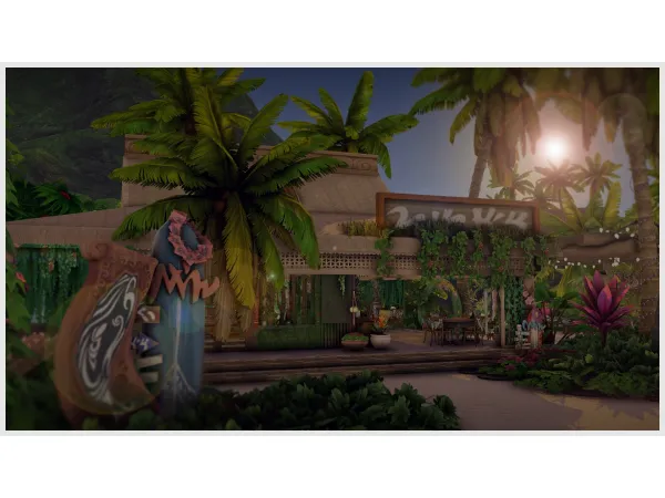 Maxis Match SULANI BEACH RESTAURANT by The Nocturne - The Sims 4 Custom Content