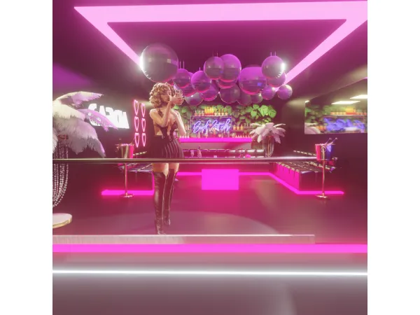 Alpha GARCIA NIGHT CLUB BLENDER SCENE by SALVAJE SIMMER - The Sims 4 Custom Content