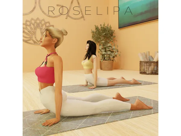 Mix [ROSELIPA] YOGA by ROSELIPA - The Sims 4 Custom Content