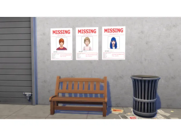 Maxis Match Missing Teens Posters by NatiX13 - The Sims 4 Custom Content