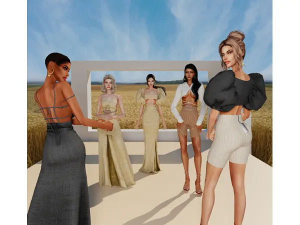 Alpha JACQUEMUS BIKER SHORTS NECKLACE AND EARRINGS by Clepto by Cléo - The Sims 4 Custom Content