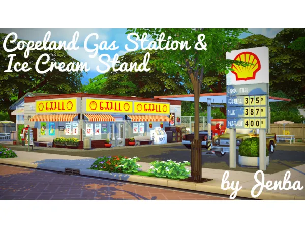 Maxis Match Copeland Gas Station Ice Cream Stan - The Sims 4 Custom Content
