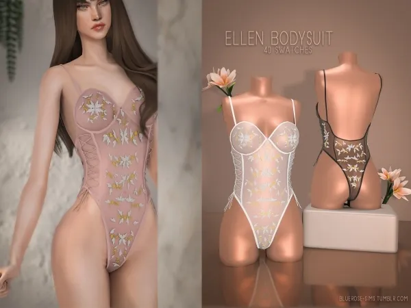 Alpha Ellen Bodysuit BRsims - The Sims 4 Custom Content