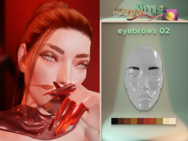 Alpha eyebrows 02 - The Sims 4 Custom Content