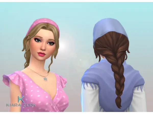 Maxis Match Braid Bandana - The Sims 4 Custom Content