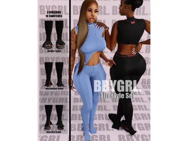 Alpha BBYGRL ''Lifestyle Set'' - The Sims 4 Custom Content