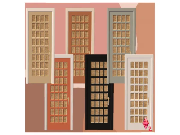 Oaktowne Door_by Lolita - The Sims 2 Custom Content
