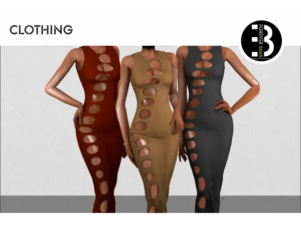 Alpha LATIFA DRESS - The Sims 4 Custom Content