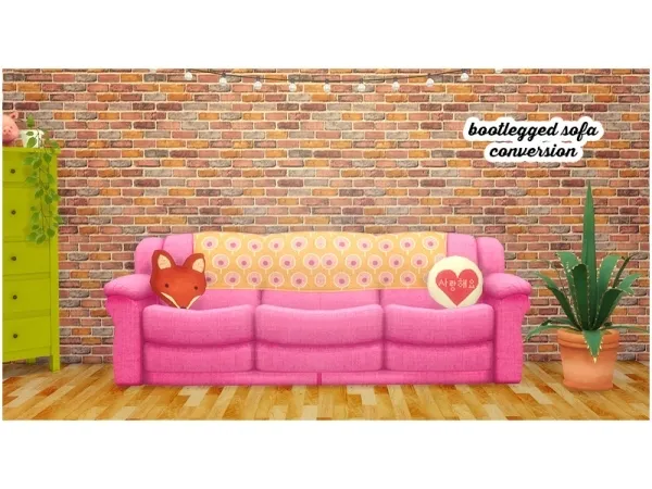 Maxis Match Bootlegged sofa conversion - The Sims 4 Custom Content