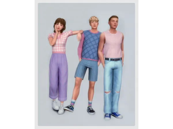 Maxis Match blue or pink by boonstow - The Sims 4 Custom Content