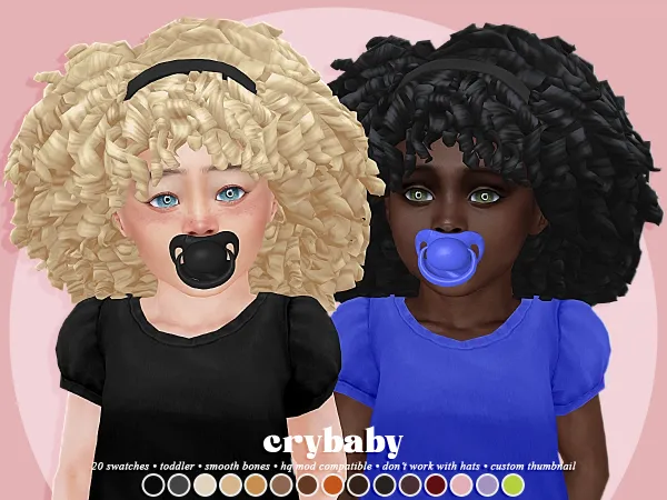 Maxis Match crybaby mimi hair (ah00b) toddler f - The Sims 4 Custom Content