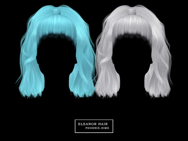 Alpha Eleanor Hair - The Sims 4 Custom Content
