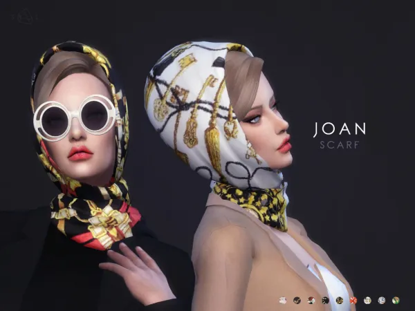 Alpha Scarf JOAN (DolceGabbana Hermès) - The Sims 4 Custom Content