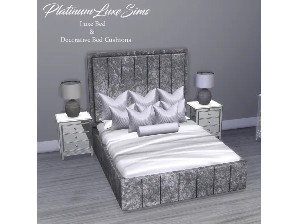Mix Luxury Bed Set by platinumluxesims - The Sims 4 Custom Content