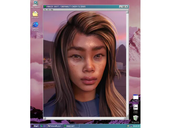Mix DEFAULT CHIN SLIDER by MAGIC BOT - The Sims 4 Custom Content