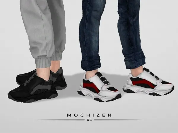 Alpha Mochizen Trainer Shoes Male Vers - The Sims 4 Custom Content