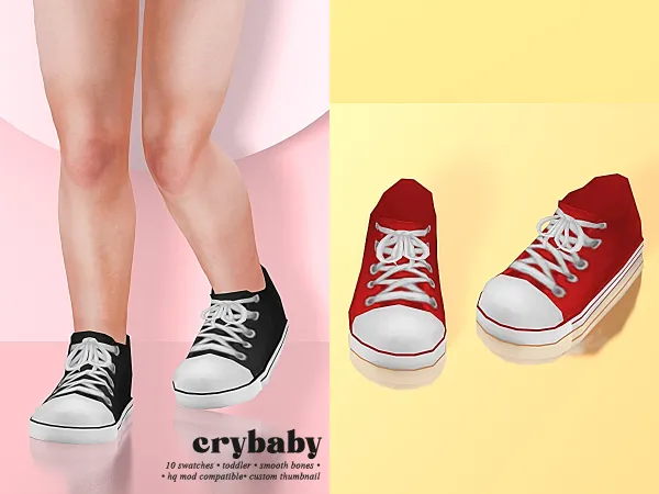 Maxis Match crybaby wendy sneaker (dissia) toddler f - The Sims 4 Custom Content