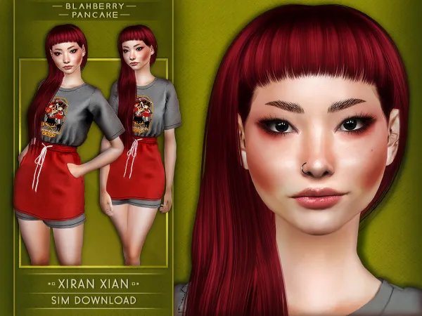 Alpha Xiran Xian SIM DOWNLOAD Blahberry Pancake - The Sims 4 Custom Content