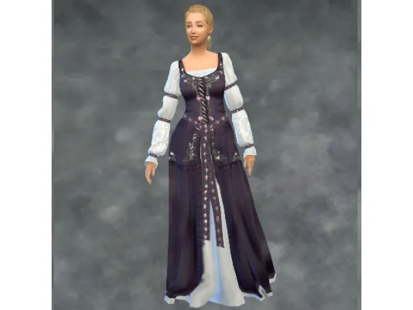 Maxis Match Sherabhims Faraday Dress - The Sims 4 Custom Content