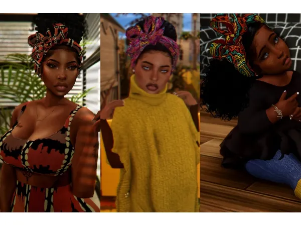 Alpha PTS Dandelion Headband Conversion Recolor by simsfinds - The Sims 4 Custom Content