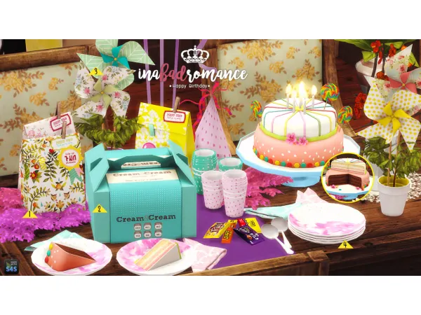 Maxis Match Happy Birthday Set - The Sims 4 Custom Content