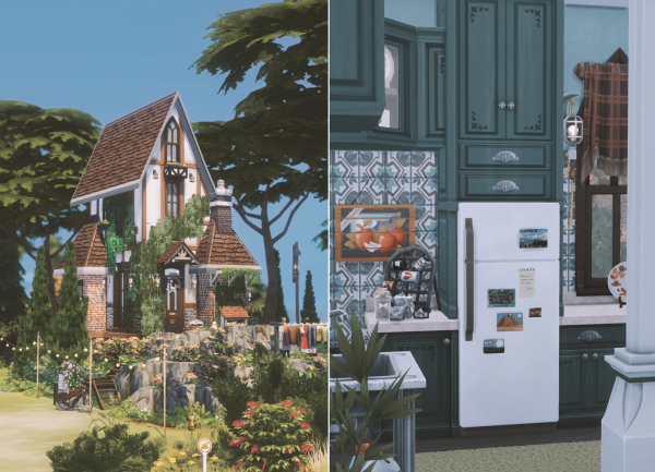 Maxis Match grandma's cottage no by simsfinds - The Sims 4 Custom Content