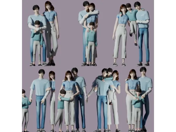 Mix 225)Family Photoshoot - The Sims 4 Custom Content
