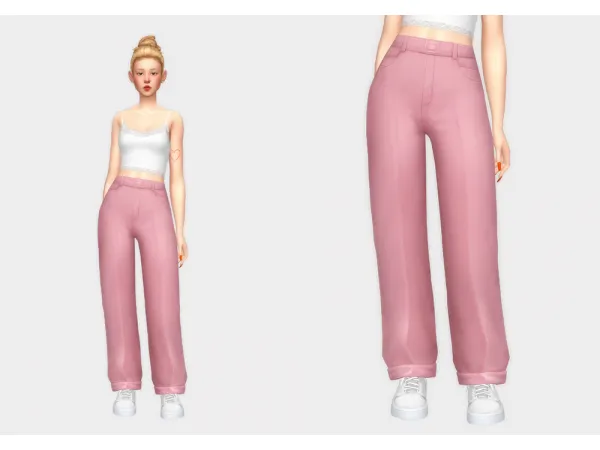 Maxis Match oversized slacks by casteru - The Sims 4 Custom Content