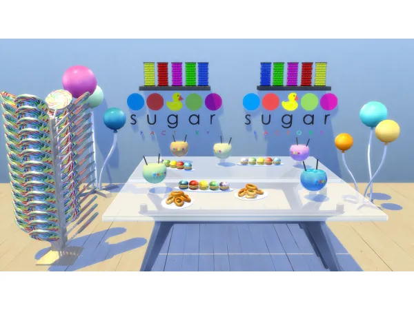 Alpha Sugar Factory Stuff - The Sims 4 Custom Content